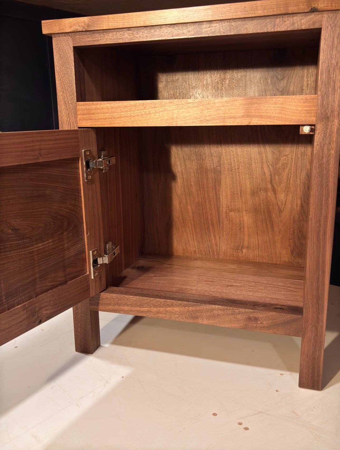 Walnut side table