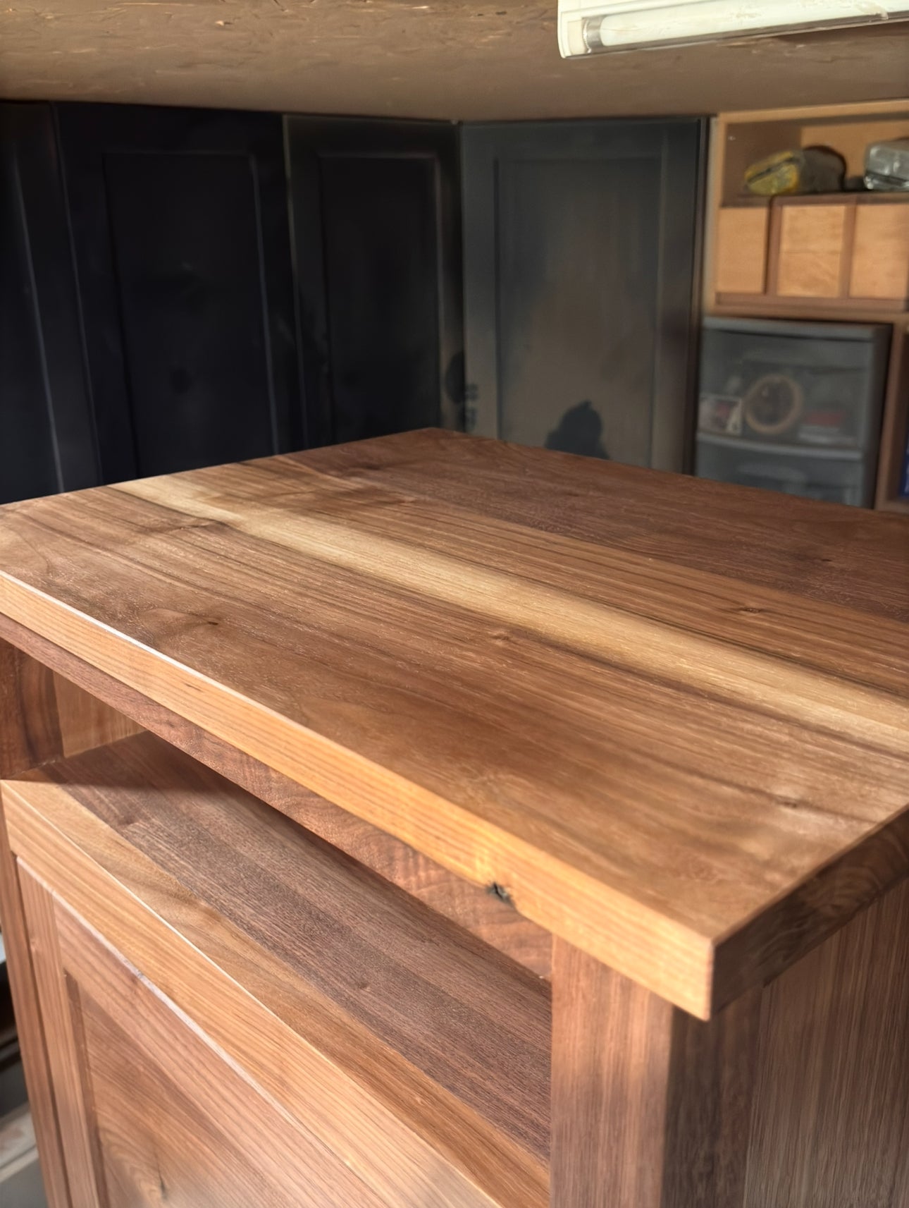 Walnut side table