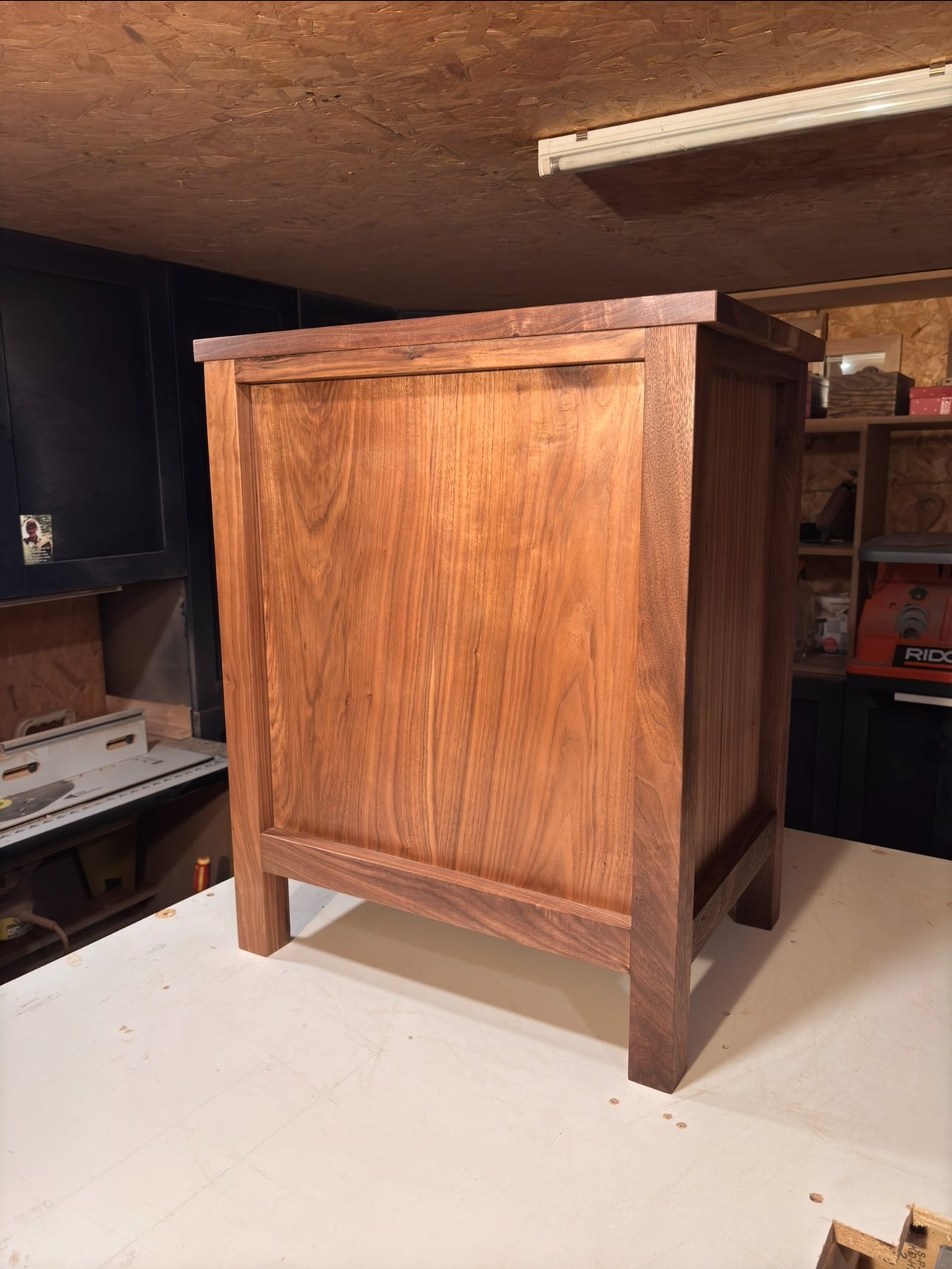 Walnut side table
