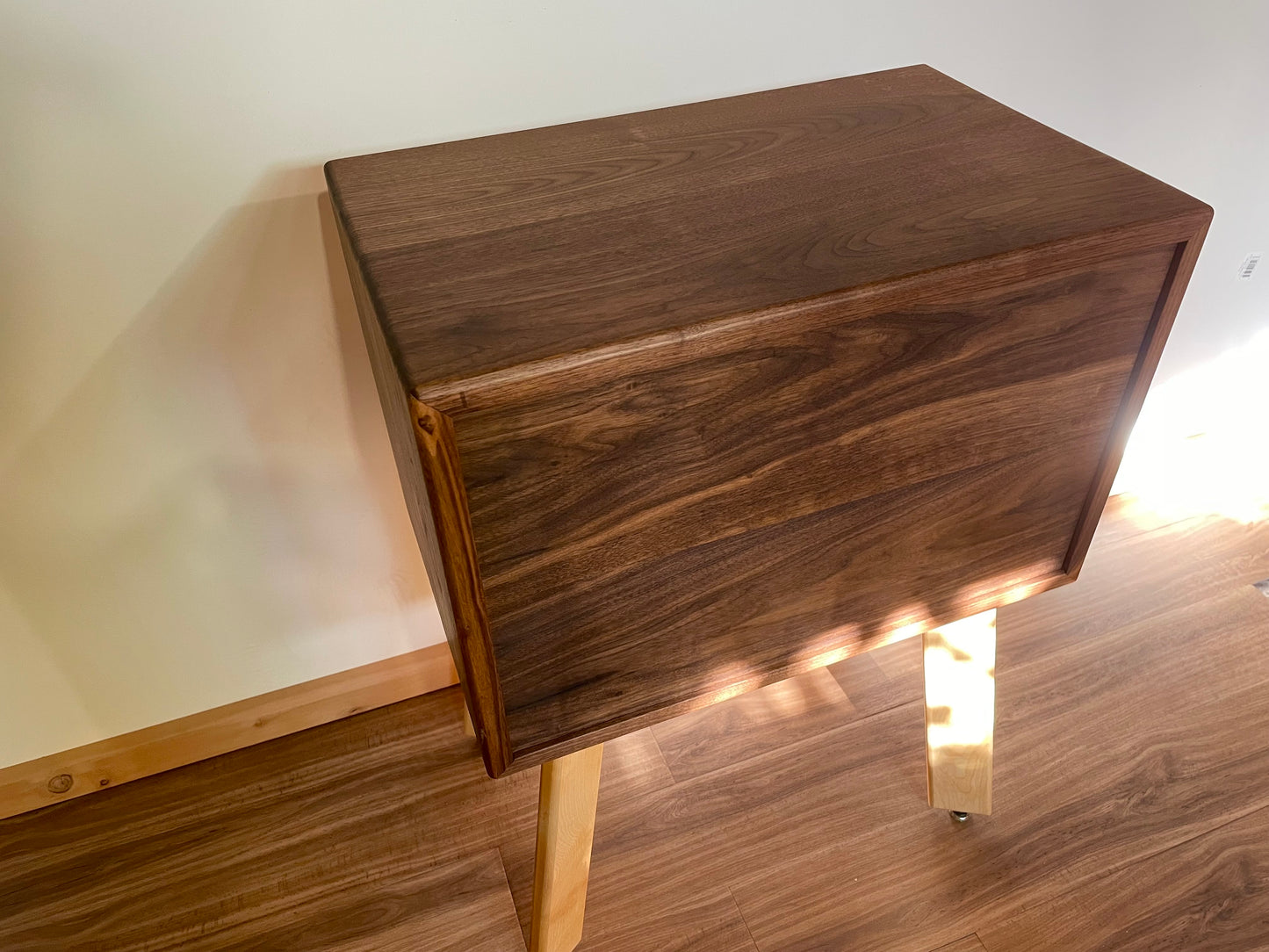 Walnut/Maple Night Stand