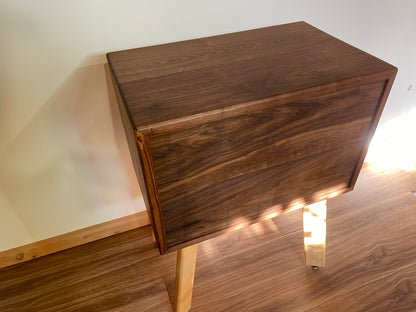Walnut/Maple Night Stand