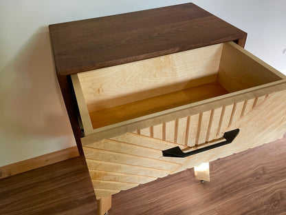 Walnut/Maple Night Stand