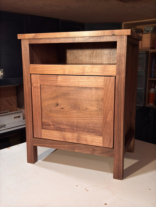 Walnut side table